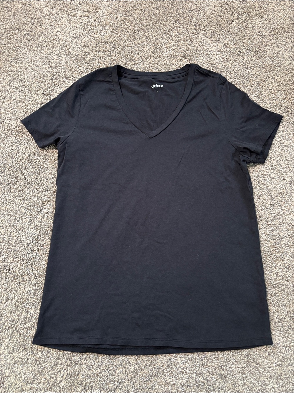 Quince V-Neck Tee size large